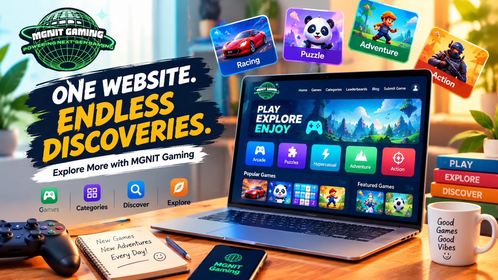 One Gaming Website, Many Ways to Discover Something New | Meet MGNIT Gaming